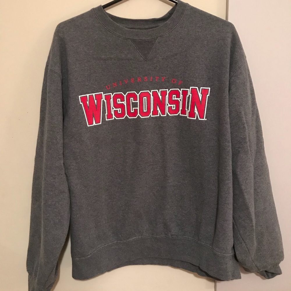 university of Wisconsin crew neck
